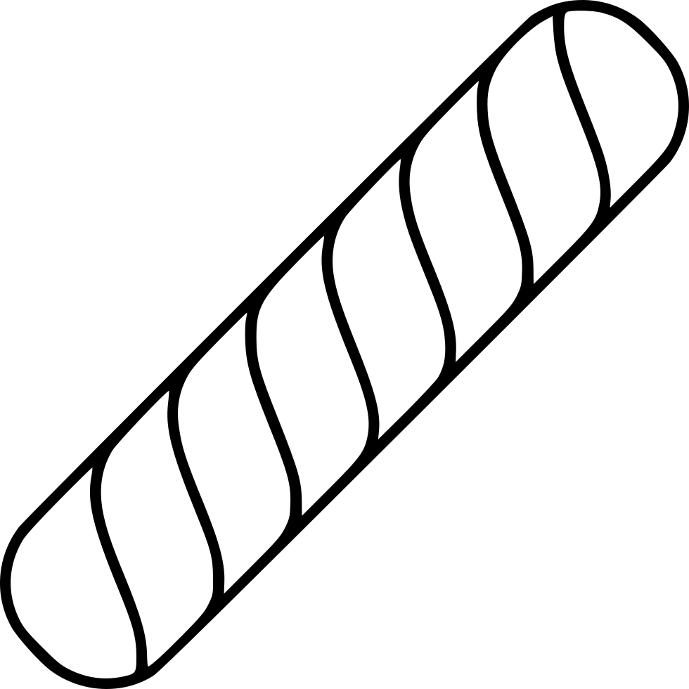 Braided Baguette Comments - Line Art (980x980)