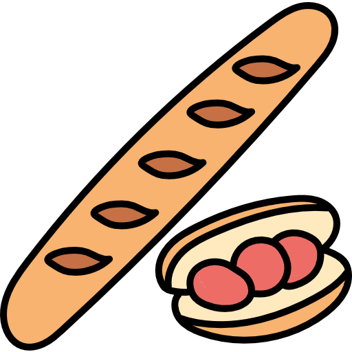Baguette Free Icon - Baguette Free Icon (512x512)