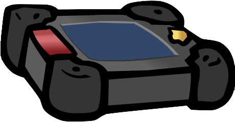 If You Look At The Bottom Of The New Spyphone You Will - Club Penguin Spy Phone (459x282)