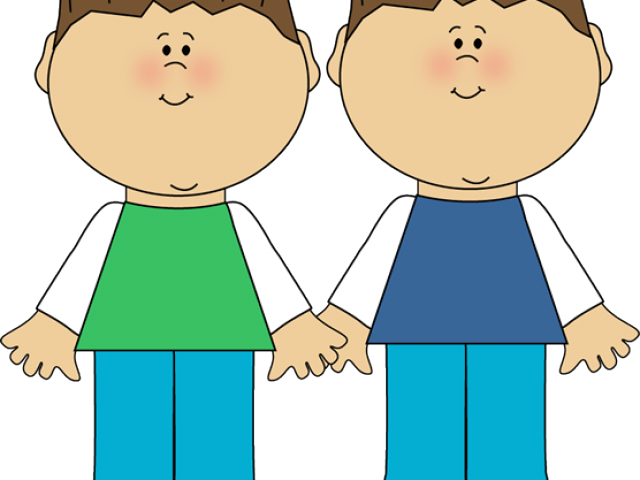 Twins Clipart Three - Brother And Brother Clipart (640x480)