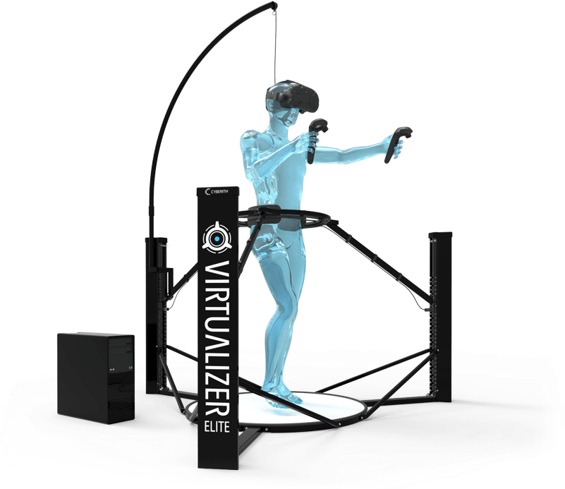 Rendering Of A Virtualizer Elite Setup - Cyberith (800x714)