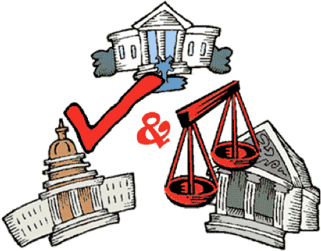 The System Where Each Branch Of Government Exercises - Redistribution In Economic Institution (485x435)