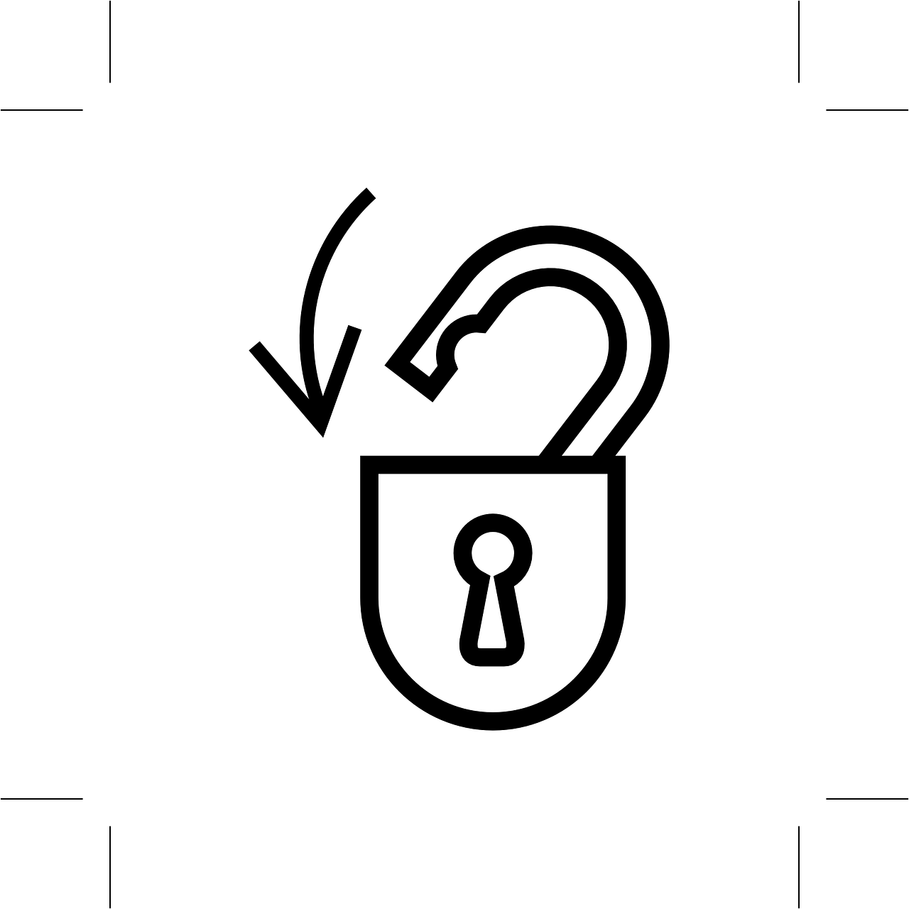 Lock Out Lock In Locked - Lock The Door Logo (1280x1280)