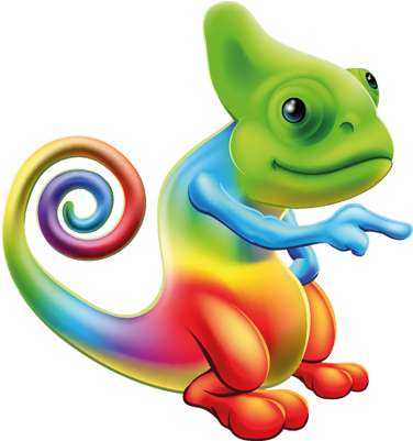 Luinjeberd In Luinjeberd, Fryslân Diseño De Vectores, - Cartoon Chameleon (434x463)