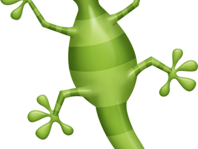Chameleon Clipart Jungle - Lizard Cartoon Png (640x480)