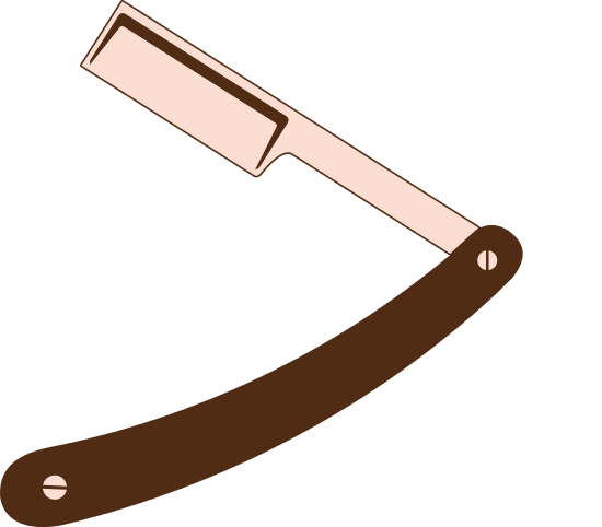 Straight Razor Icon - Marking Tools (550x482)