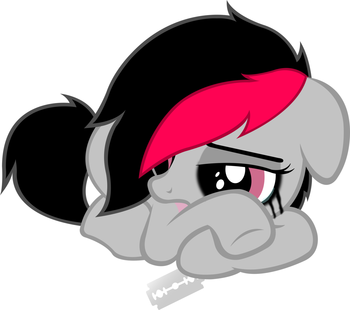 Emo, /mlp/, Oc, Oc - My Little Pony Png Emo (1154x1024)