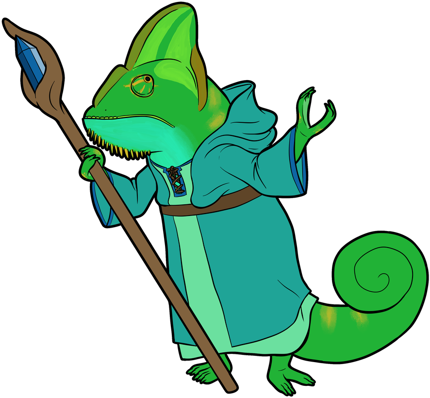 Chameleon Illusionist By Lionsilverwolf - Chameleon Illusionist By Lionsilverwolf (900x876)