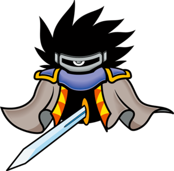 Kirby's Dream Land - Dark Matter Swordsman Kirby (350x343)