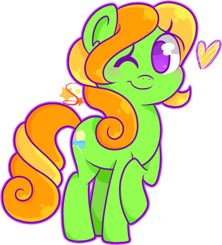 Sketchystars, Earth Pony, Heart, Oc, Oc - Cartoon (850x871)
