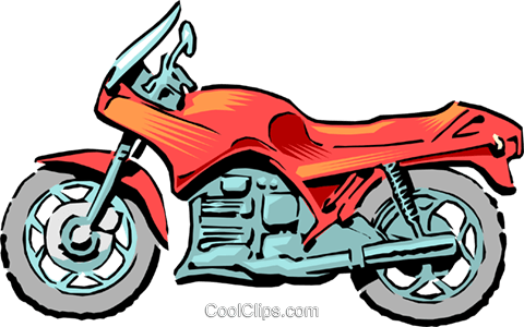 Motorcycle Royalty Free Vector Clip Art Illustration - Motorcycle (480x300)