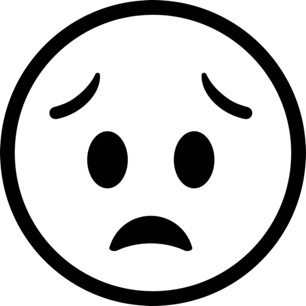 Worried Face - Happiness Icon (600x600)