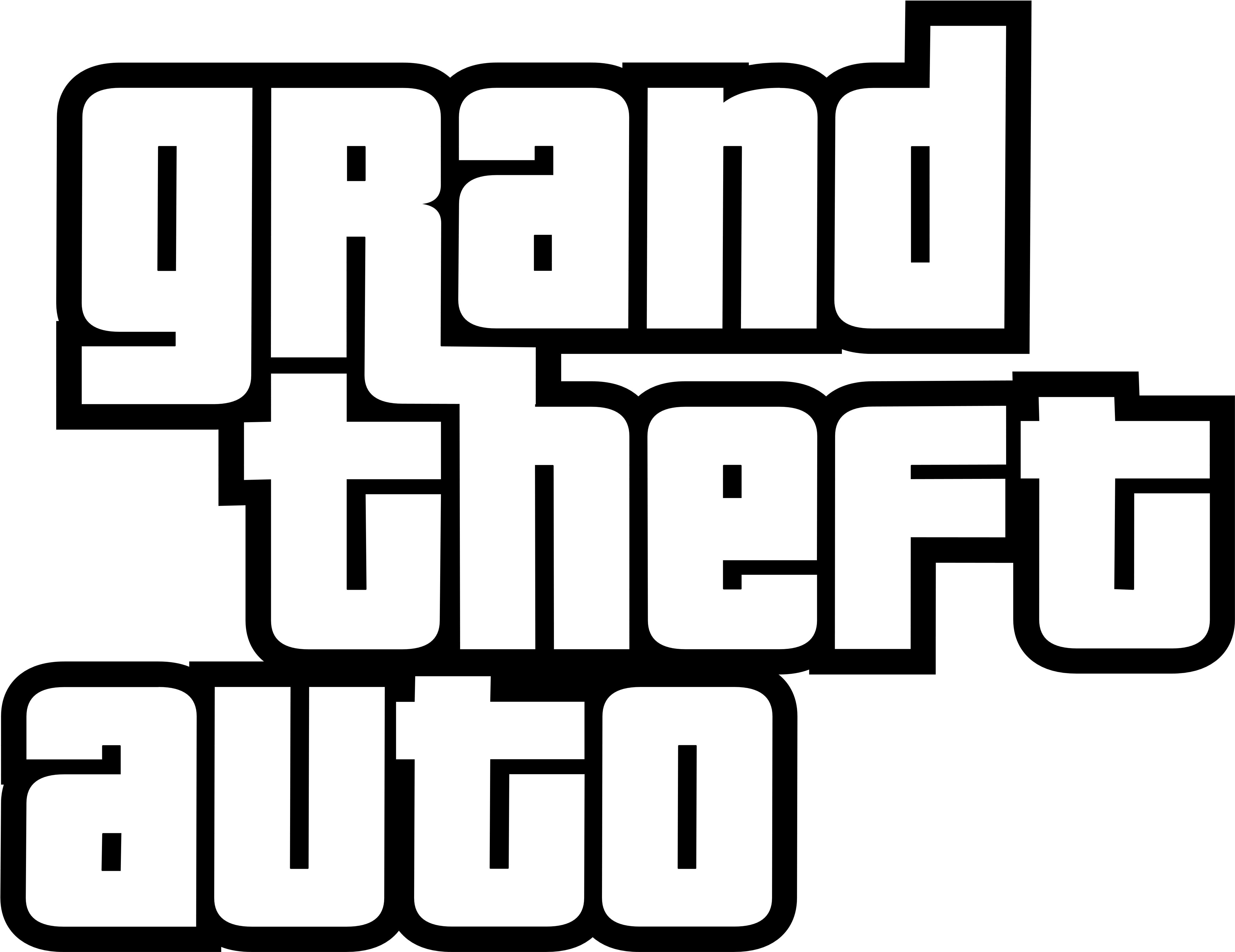 Gta Clipart Black And White - Grand Theft Auto Logo (5000x4162)