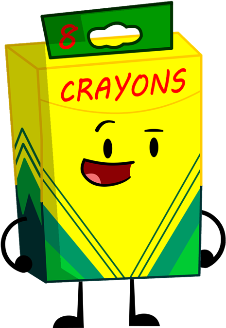 Box Of Crayons By Sciencestorm7995 - Bfdi Crayons (487x679)