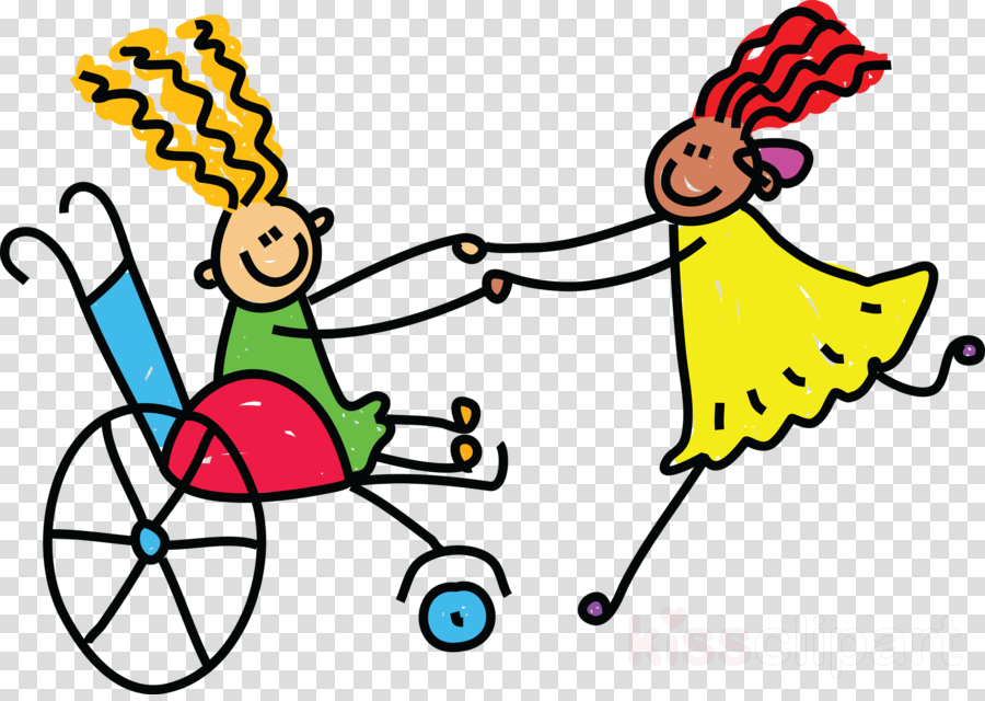 Dibujos De Niños Discapacitados Clipart An Afternoon - Disabled Children Clip Art (900x640)