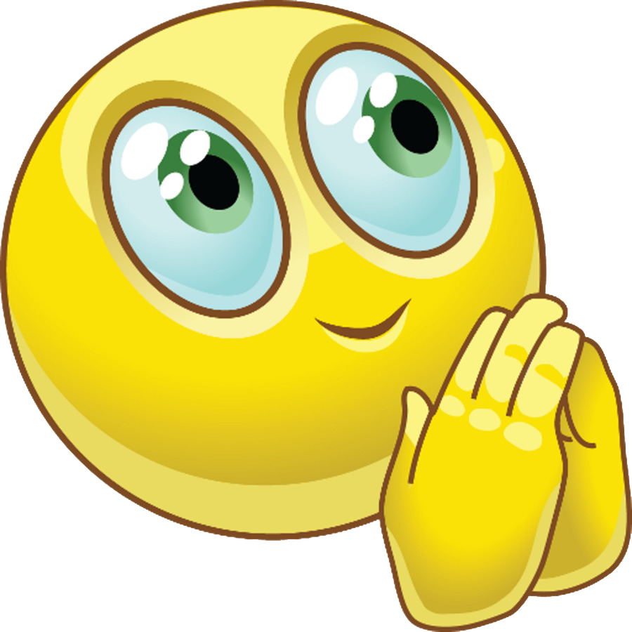 Hand Emoji Clipart Emogi - Praying Emoji (900x900)