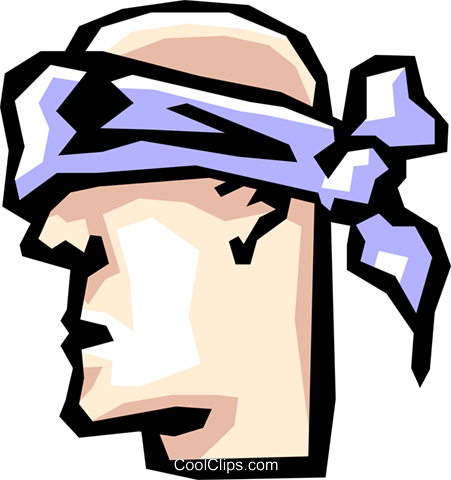 Blindfolds Royalty Free Vector Clip Art Illustration - Transparent Blindfold Clipart (451x480)