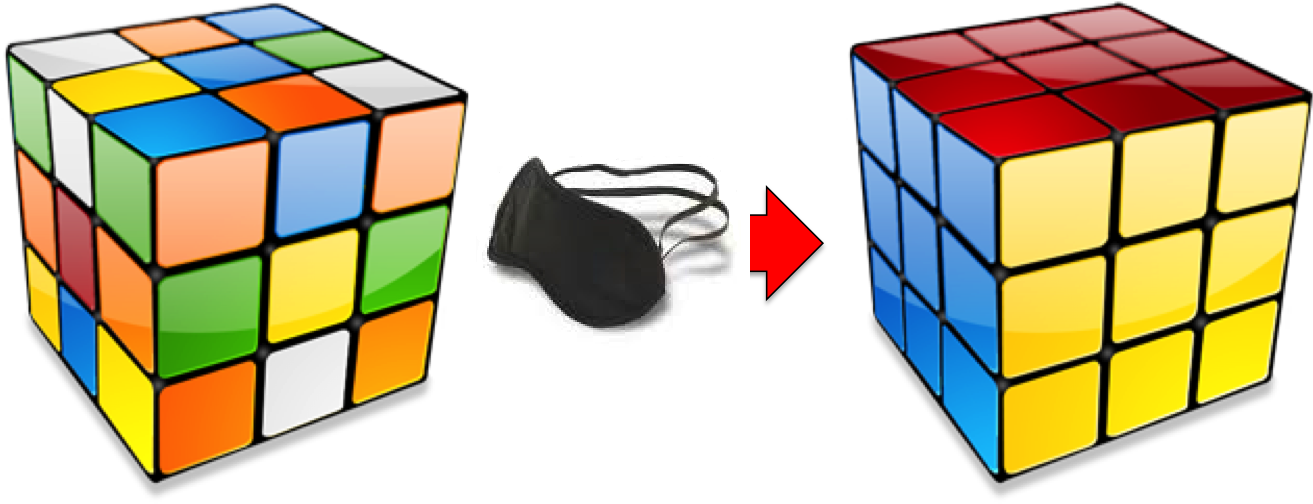 Learn How To Solve The Rubik's Cube Blindfolded - 3d Rubik's Cube Png (1379x535)