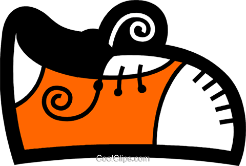 Running Shoes Royalty Free Vector Clip Art Illustration - Running Shoes Royalty Free Vector Clip Art Illustration (480x324)