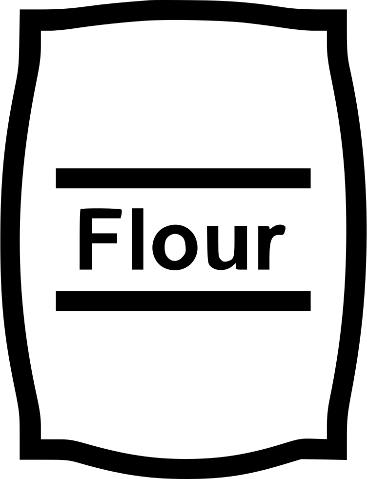 Flour Clipart All Purpose Flour - All Purpose Flour Icon Png (752x980)