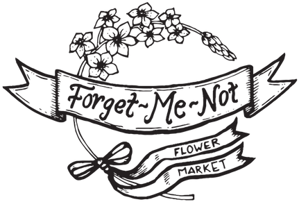 Forget Me Not Clipart Line Drawing - Forget Me Not Drawings Of Flowers (450x300)