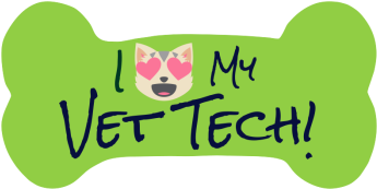 I Love My Vet Tech Dog Bone Car Magnet - I Love My Vet Tech Dog Bone Car Magnet (350x350)
