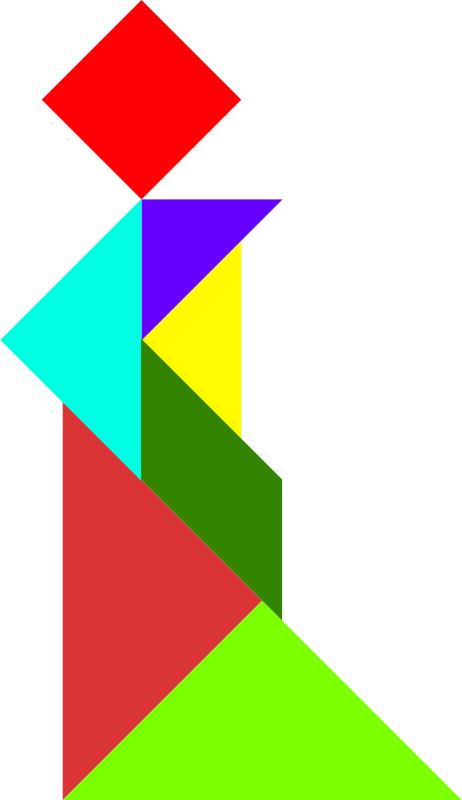 Fun With A Pencil Computer Icons Tangram - Graphic Design (462x800)