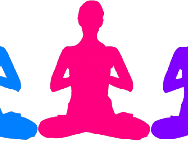 Meditation Clipart Namaste Yoga - Person Meditating Transparent Background (640x480)