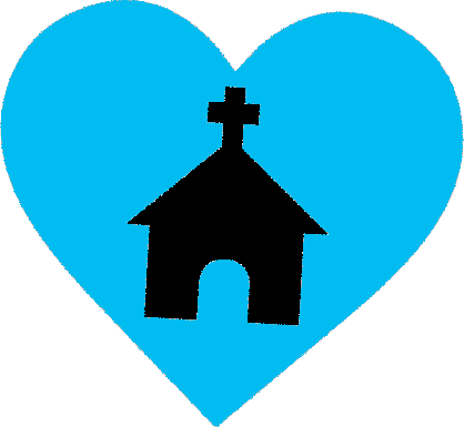 Logo Workfile1 Ver4 Copy Change Heart-church Color - Gereja Icon Png (418x385)