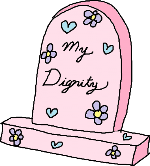 Free Png Download Pink Tumblr Quotes Transparent Png - Rip My Dignity (480x530)