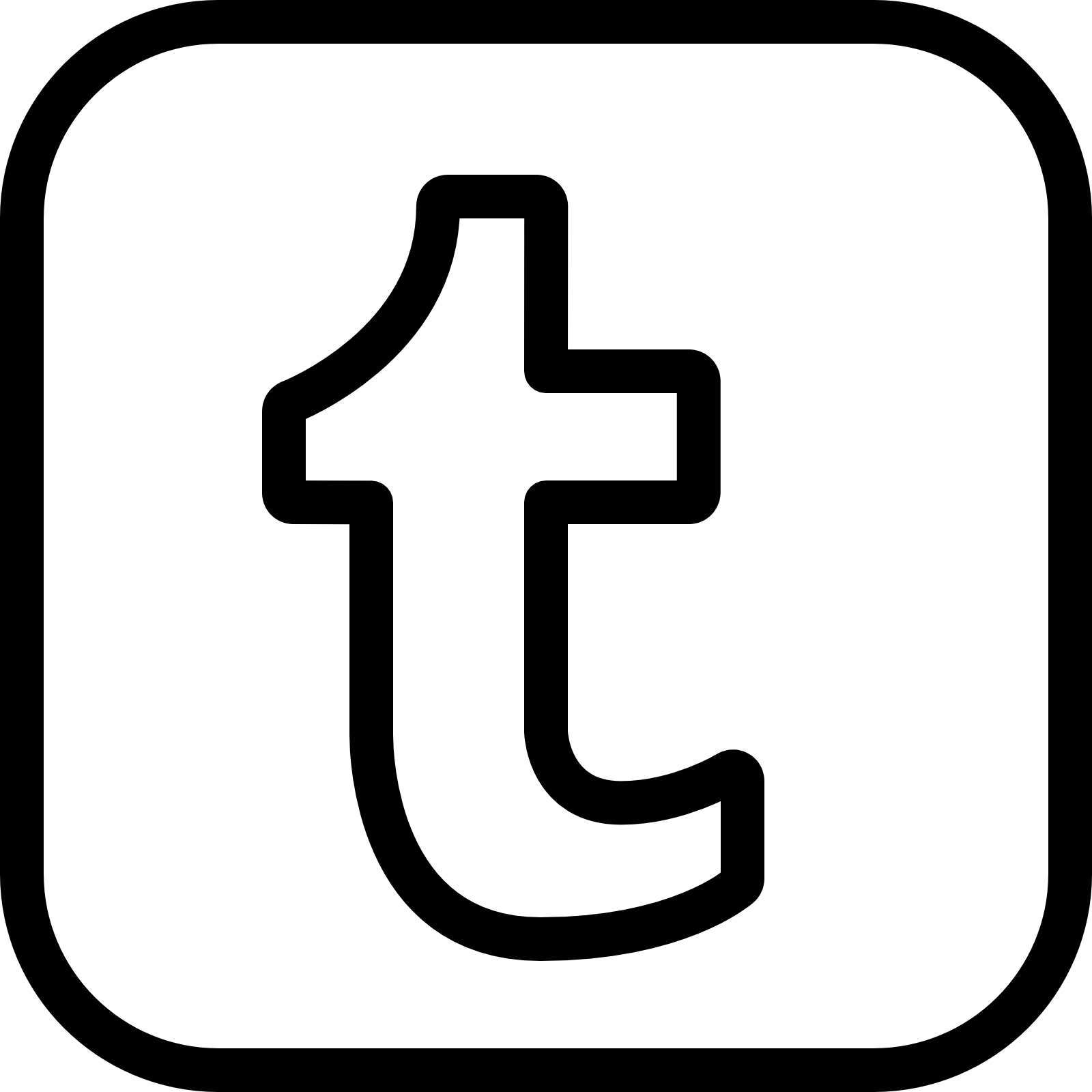 Transparent Tumblr Icon - Transparent Tumblr Icon (1600x1600)