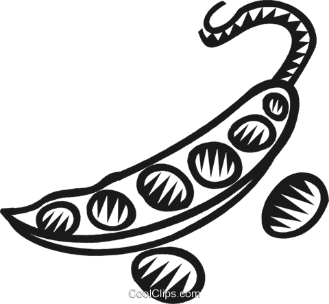Peas In A Pod Royalty Free Vector Clip Art Illustration - Peas In A Pod Royalty Free Vector Clip Art Illustration (480x443)