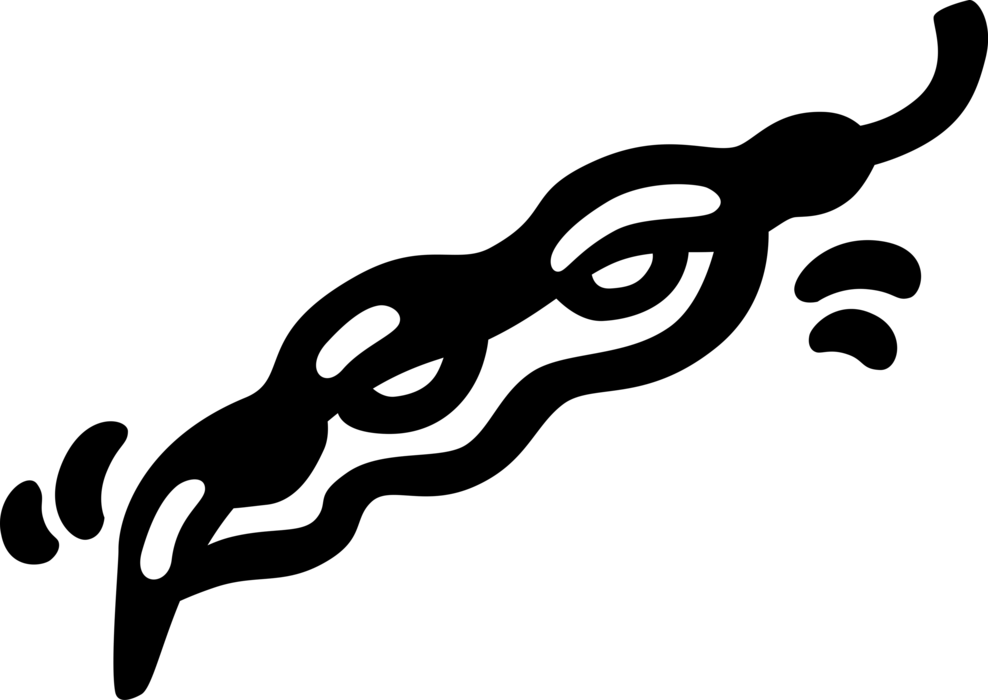 Vector Illustration Of Edible Vegetable Peas In Pod - Vector Illustration Of Edible Vegetable Peas In Pod (988x700)