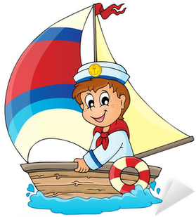 Sailing A Boat Cartoon (400x400)