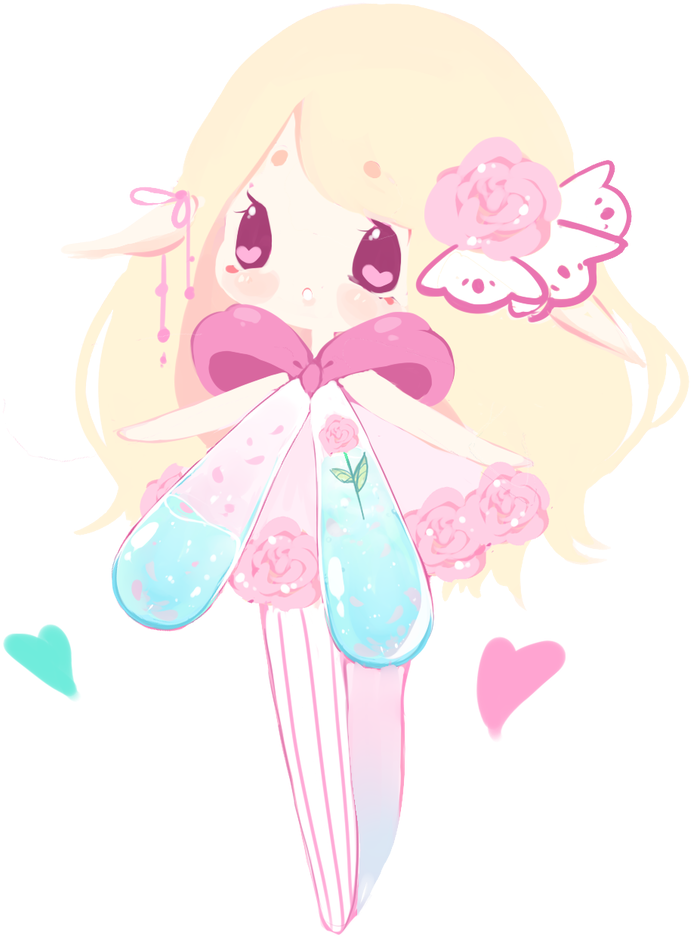 Pink Rose - Illustration (833x960)