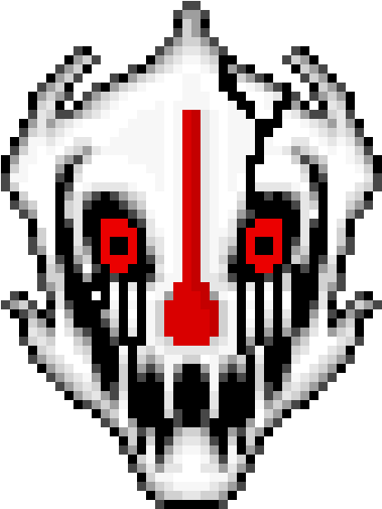 Vial Corrupted Blaster - Pixel Art Undertale Gaster Blaster (510x630)