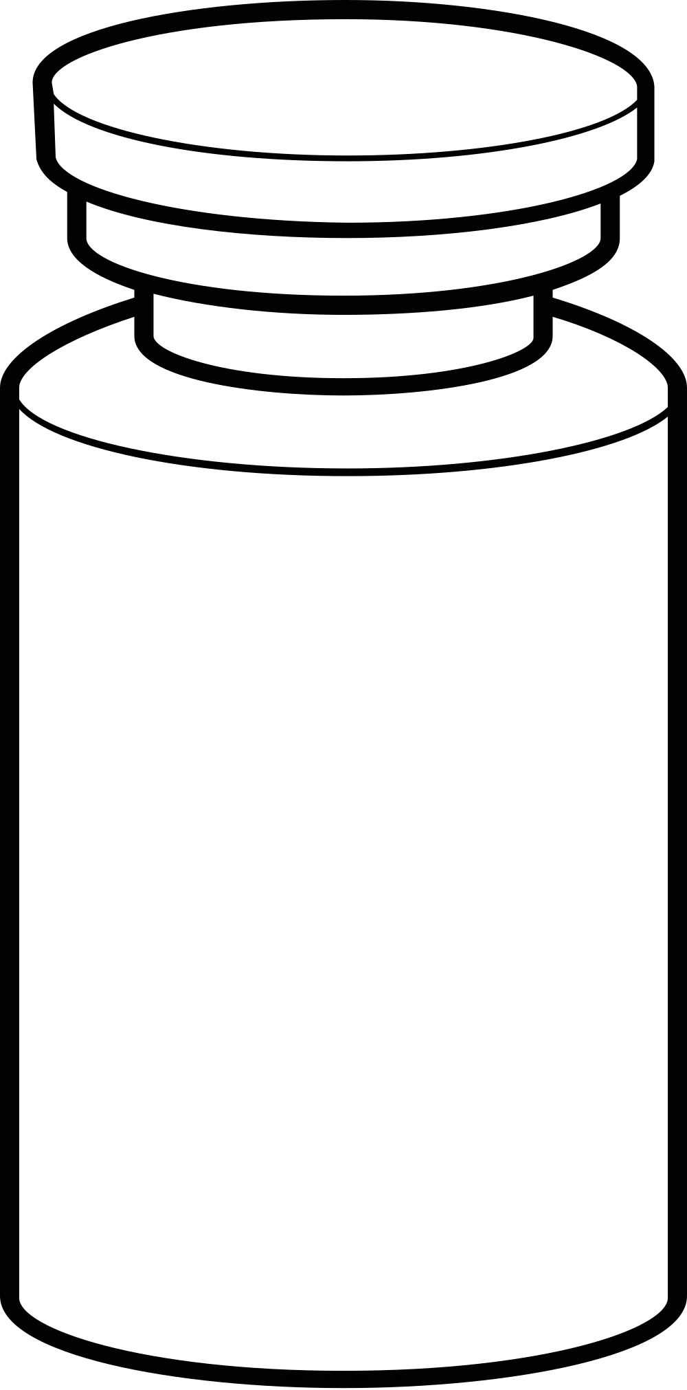 Vial Coloring Page - Vial Coloring Page (1000x2022)