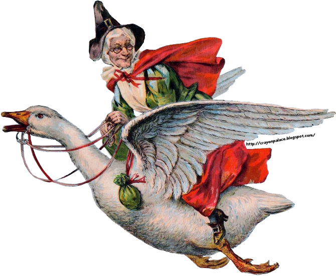 The Figure Of Mother Goose Is The Imaginary Author - Mother Goose (671x574)