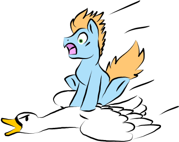 She's No Mother Goose - Cartoon (400x350)