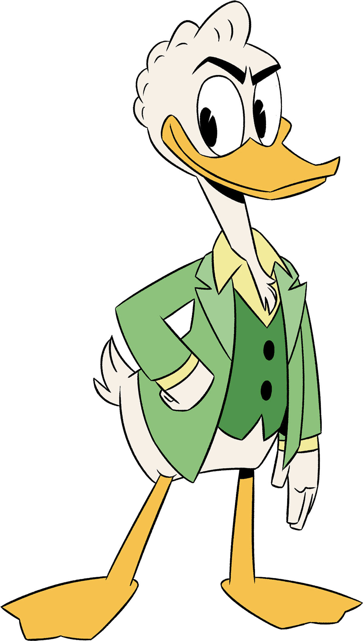 Goose Clipart Gander - Gladstone Gander Ducktales 2017 (1216x2141)