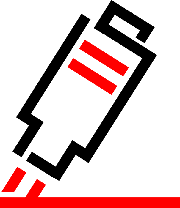 Vector Illustration Of Magic Marker Felt Tip Stationery - Vector Illustration Of Magic Marker Felt Tip Stationery (605x700)