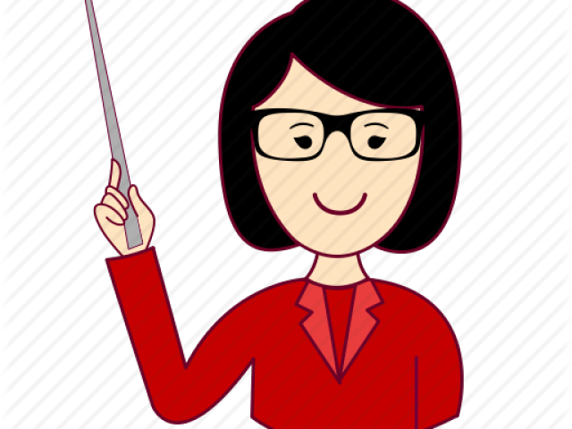Glasses Clipart Teacher - Professora Ruiva Png (640x480)