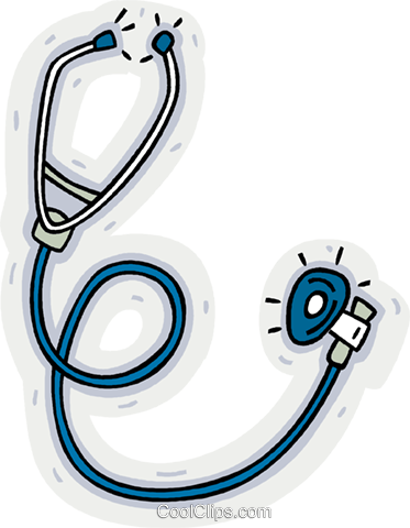 Stethoscope Royalty Free Vector Clip Art Illustration - Stethoscope Royalty Free Vector Clip Art Illustration (373x480)