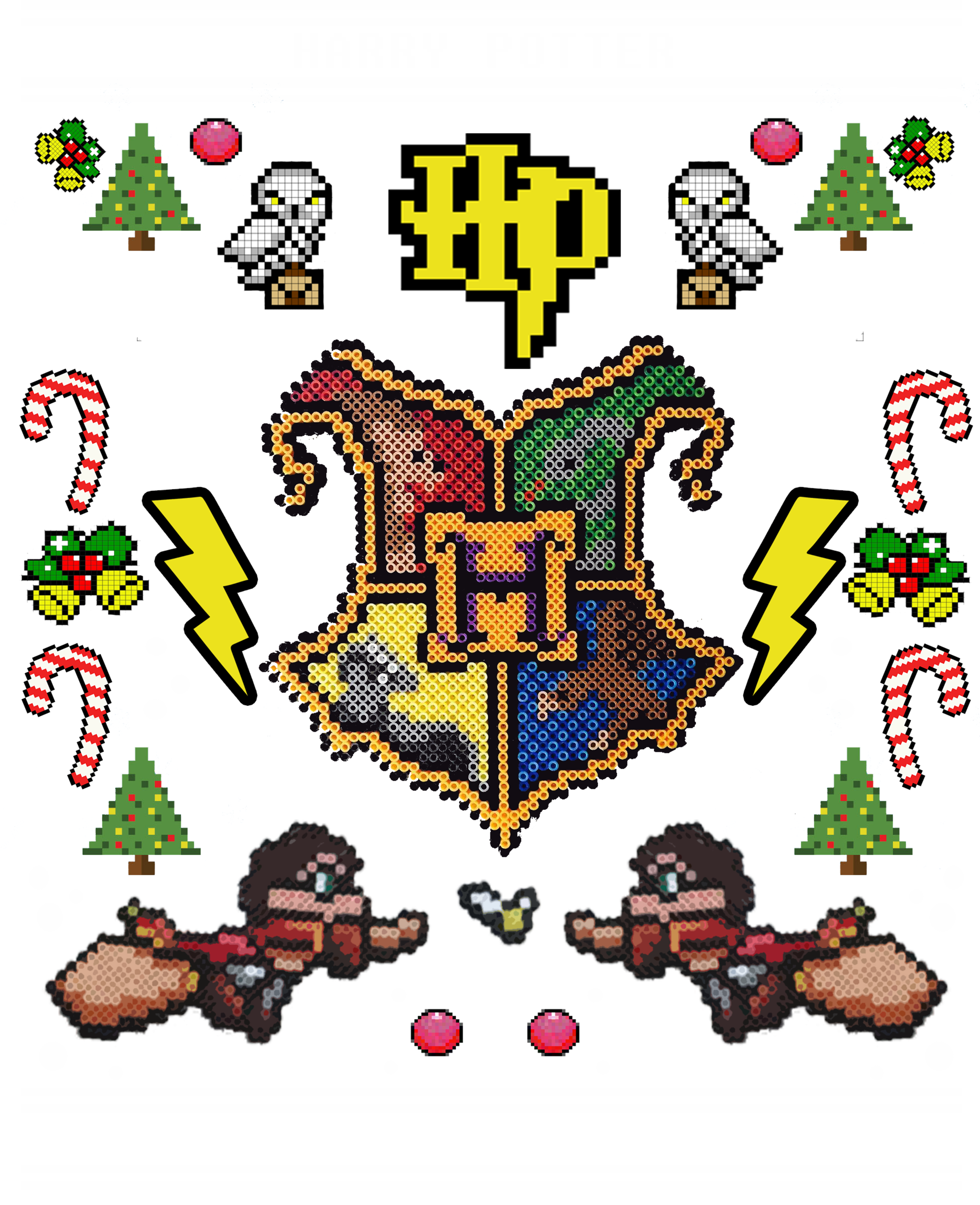 Harry Potter Pixel Art (2760x3450)