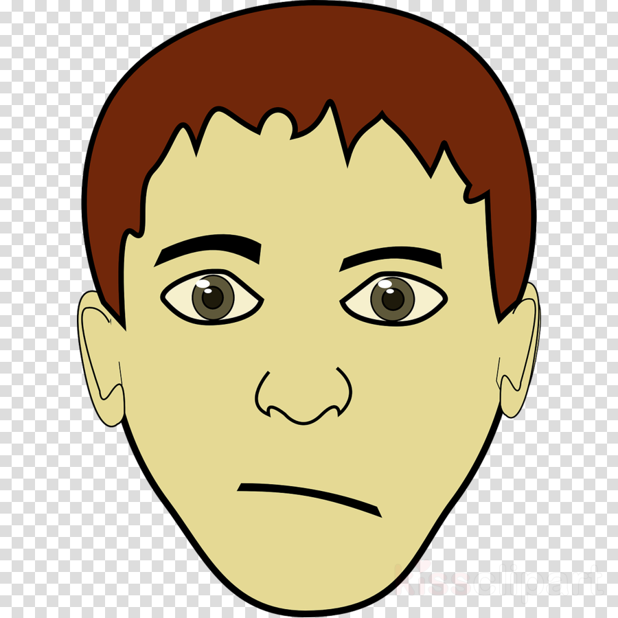 Short Brown Hair Boy Clipart Brown Hair Clip Art - Brown Hair Brown Eyes Cartoon (900x900)