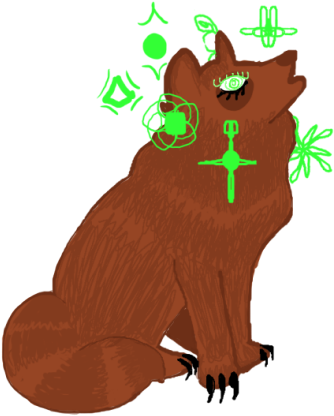 Nighttime Terror - Cartoon (350x438)