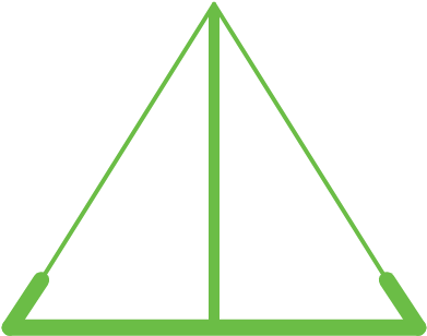 Waterproof Bathtub Pvc Tipi Ground Sheet - Triangle (500x500)