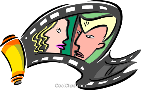 Filmstrip With Entertainment Faces Royalty Free Vector - Filmstrip With Entertainment Faces Royalty Free Vector (480x309)