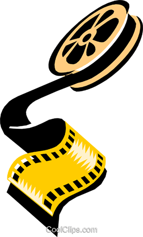 Filmstrip Royalty Free Vector Clip Art Illustration - Cinema (291x480)
