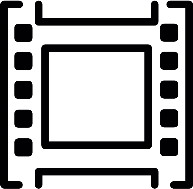 Download - Cinta De Pelicula Dibujo Png (626x626)